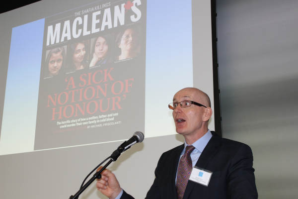 Gerard Laarhuis, Assistant Crown Attorney, Ontario, discusses the mass honor killing of four members of the Shafia family at the AHA Foundation's Third Annual Conference on Honor Violence, Forced Marriage, and Female Genital Mutilation.