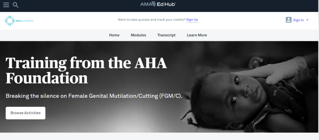 American Medical Association Doctor Discusses AMA/AHA Partnership to Fight Female Genital Mutilation