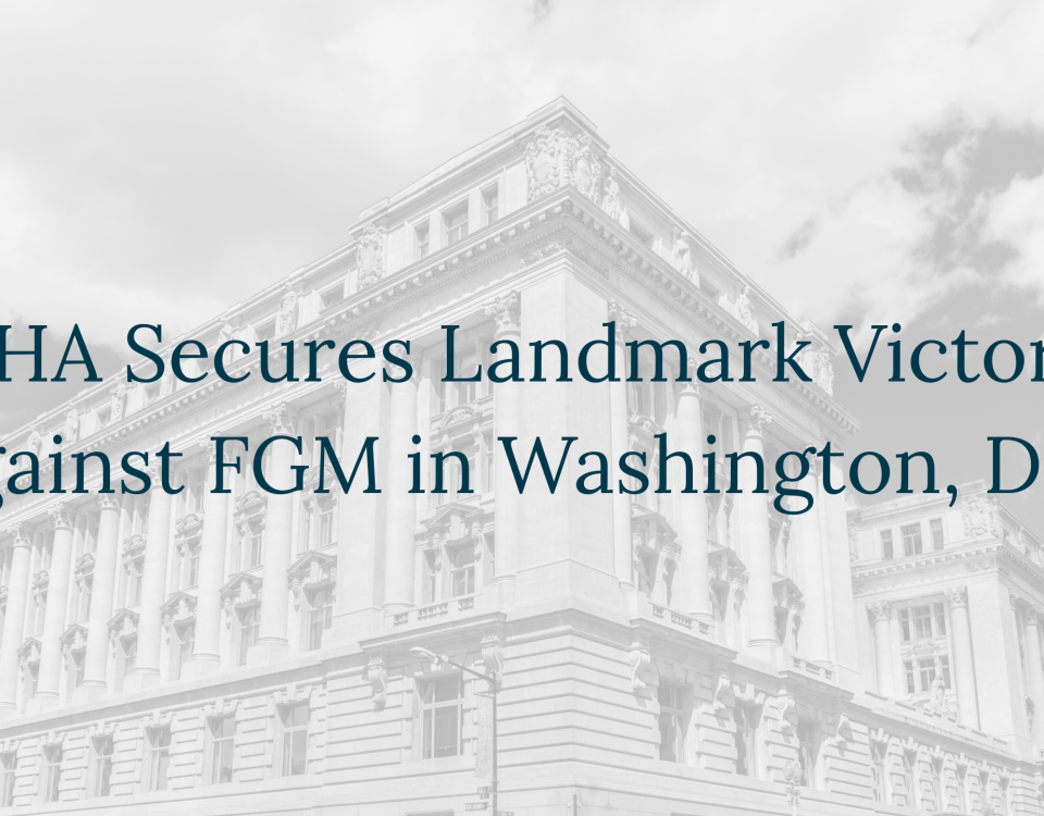 AHA Secures Landmark Victory Against FGM in Washington