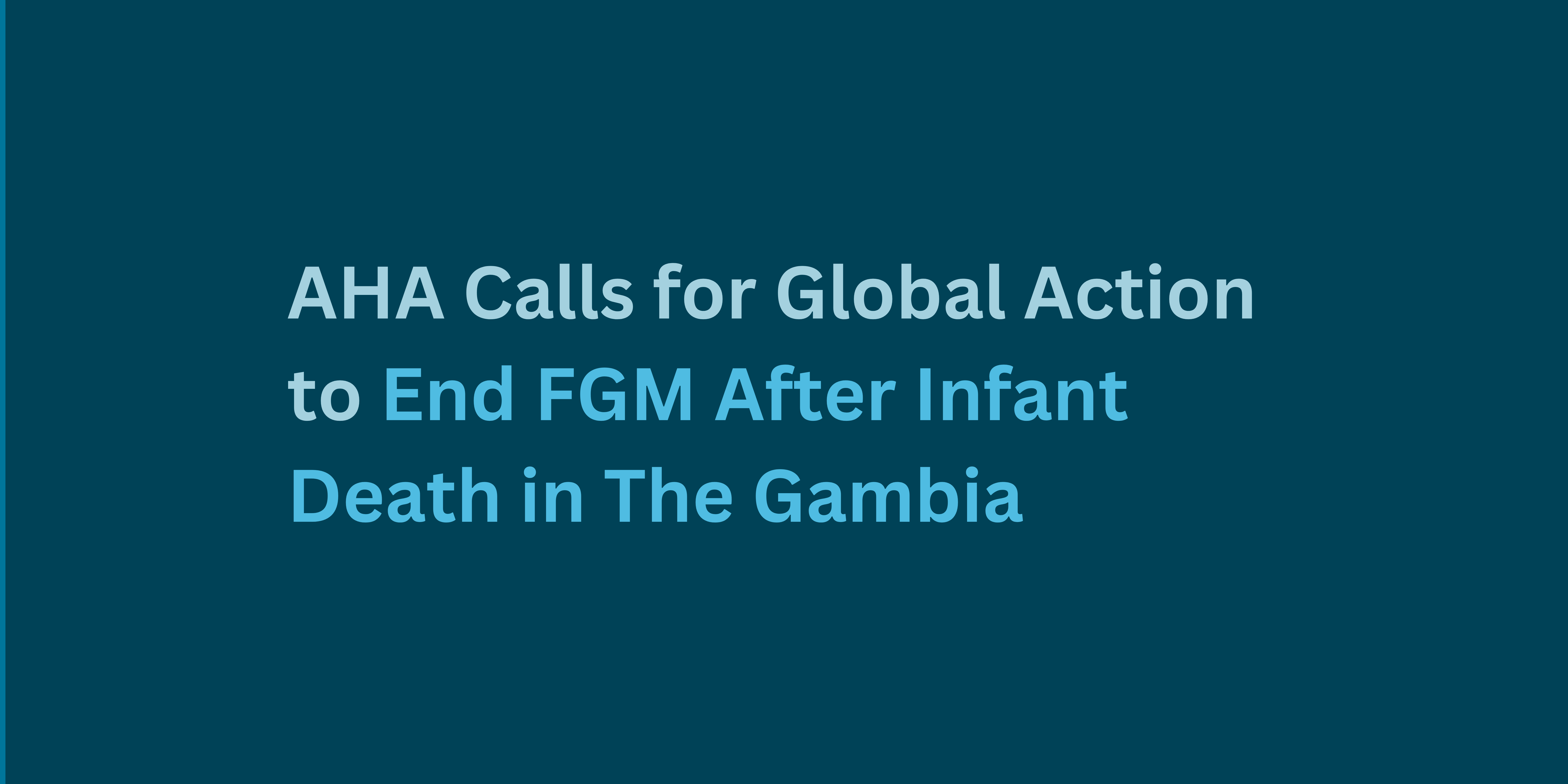 The Gambia from female genital mutilation